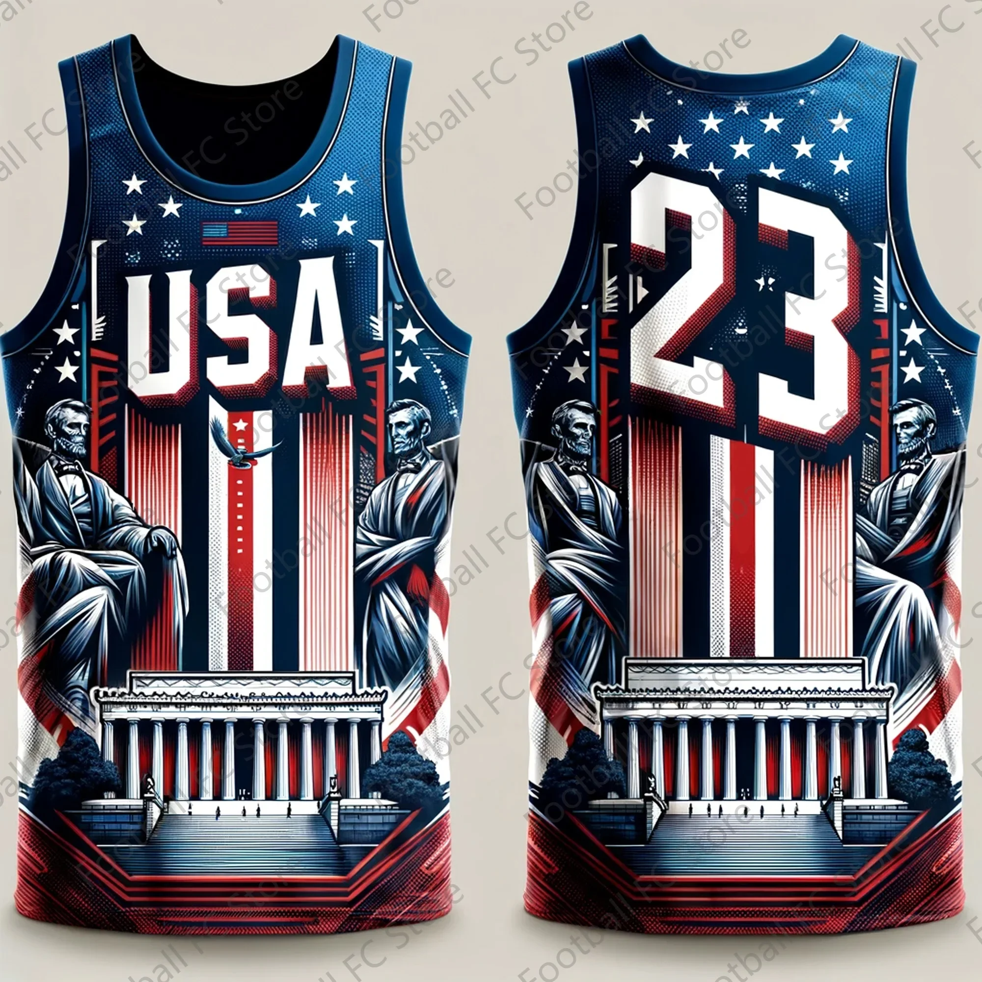 New USA Special Basketball Edition Vest Fans Special Edition Jersey Number 23 Training Uniform Basketball Jersey Workout vest