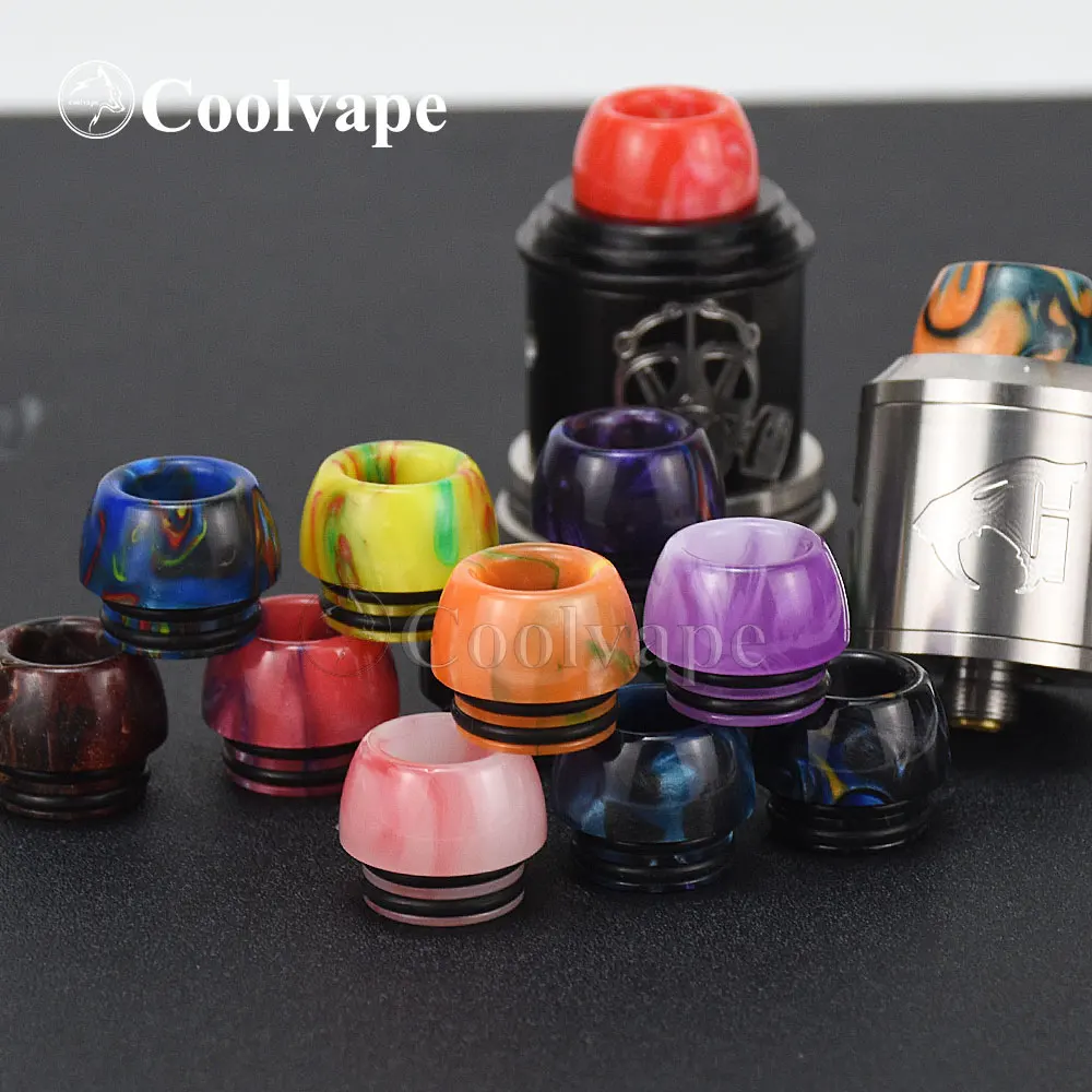

810 Resin Drip Tip for E-Cigarette Atomizers - Compatible with Apocalypse GEN 2 RDA, Profile RDA, and Goon V1.5