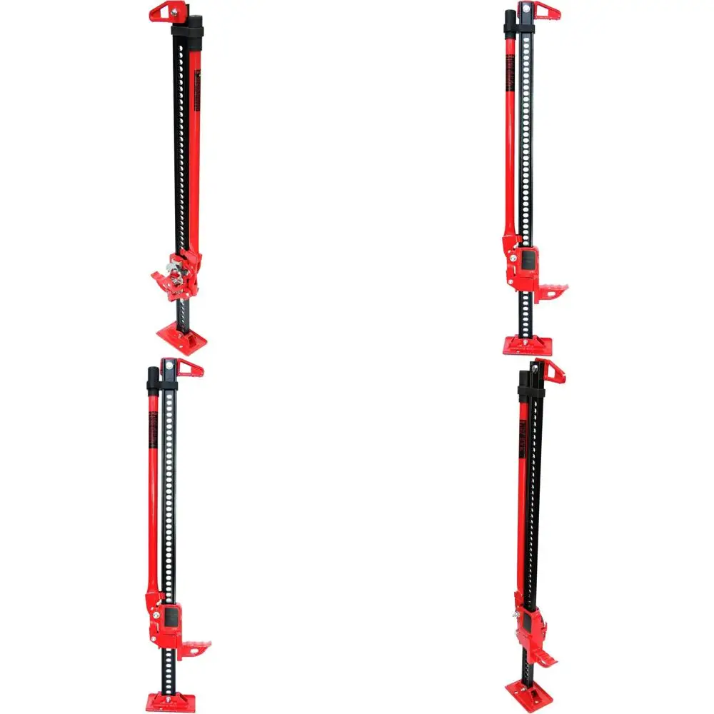 

48 Heavy-Duty Off-Road Jack with 3-Ton Capacity, Steel and Powder-Coated Red