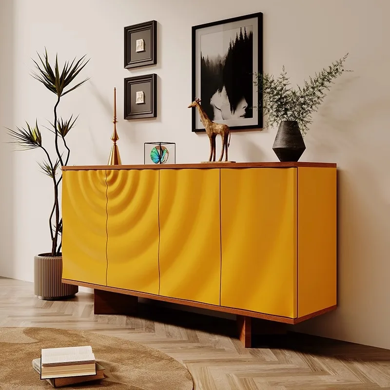 Italian light luxury door cabinet, household living room, wall decorative cabinet