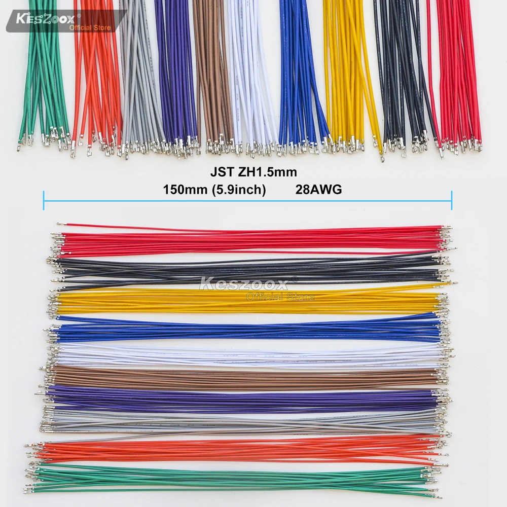 1.5mm Connectors JST ZH 1.5mm ZHR Male Female Connectors Housing with Pre-crimped Cable JST Connector Kit