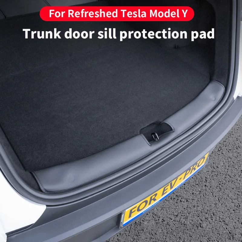 

For Refreshed Tesla Model Y trunk threshold protection pad, Updated Model Y trunk guard protection pad, anti kick pad, 1 piece