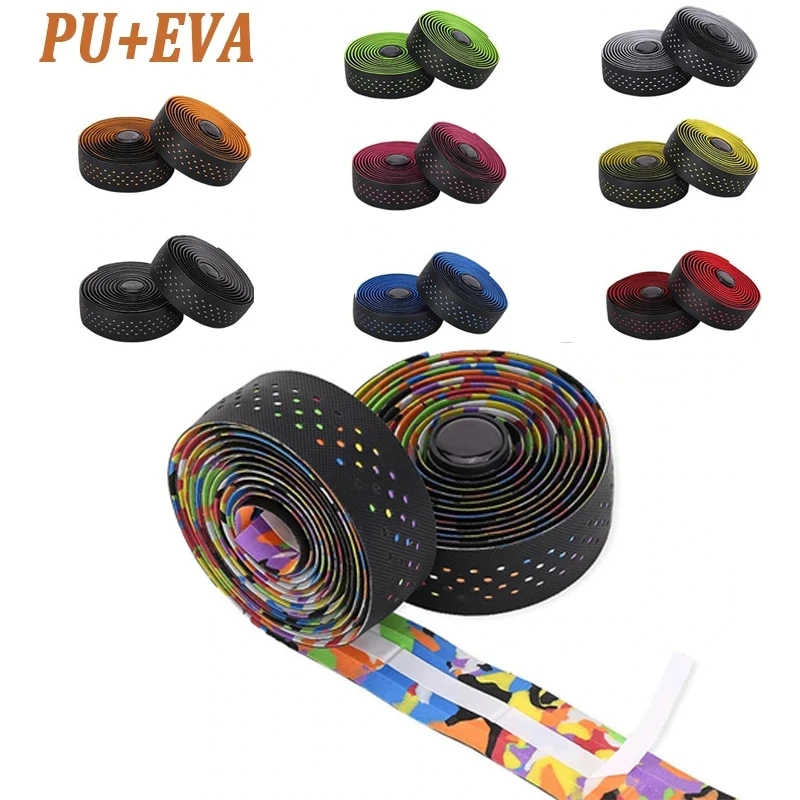 Bicycle Handlebar Tapes Soft Anti-Vibration Handlebar Tape for Road Bike Fashion Ultralight Bike Handlebar Winding Straps