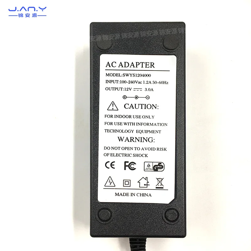 12V3A power adapter AC220V to DC12V3A DC output switch power supply desktop 36W stable foot current