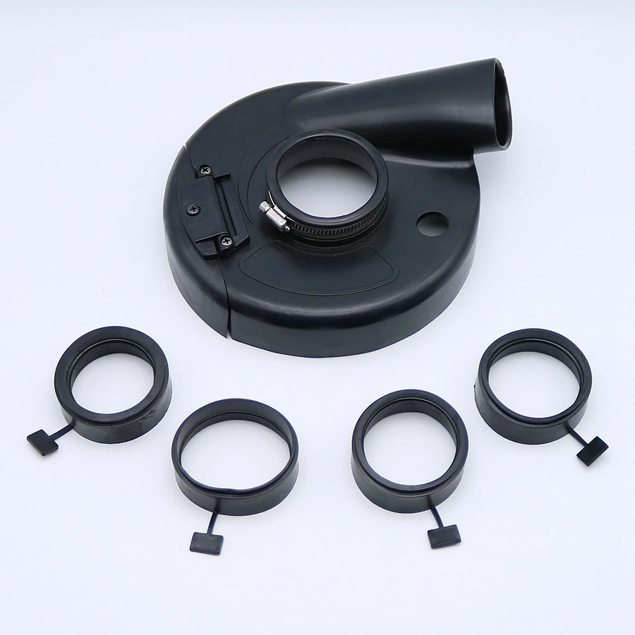1Piece Black Dust Shroud Cover With 4 Locating Rings Angle Grinder Dust Shroud Accessories