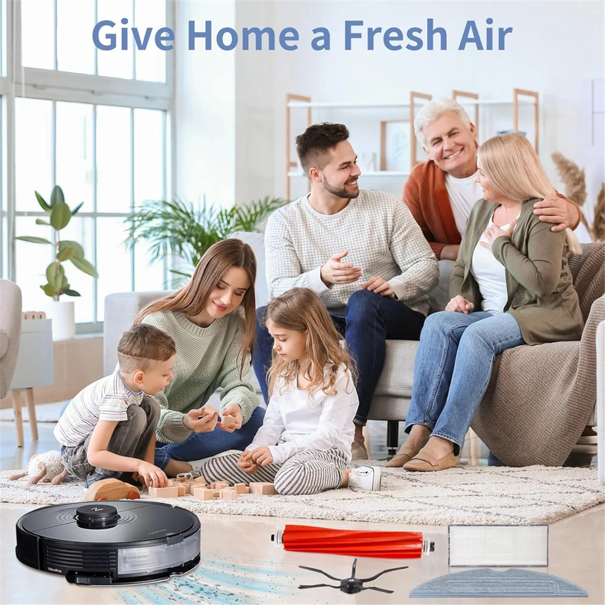 ملحقات ملحقات المكنسة الكهربائية لـ S7، قطع غيار لـ S7/S7+/T7S Plus/T7، الفرش الرئيسية، المرشحات، الفرش الجانبية