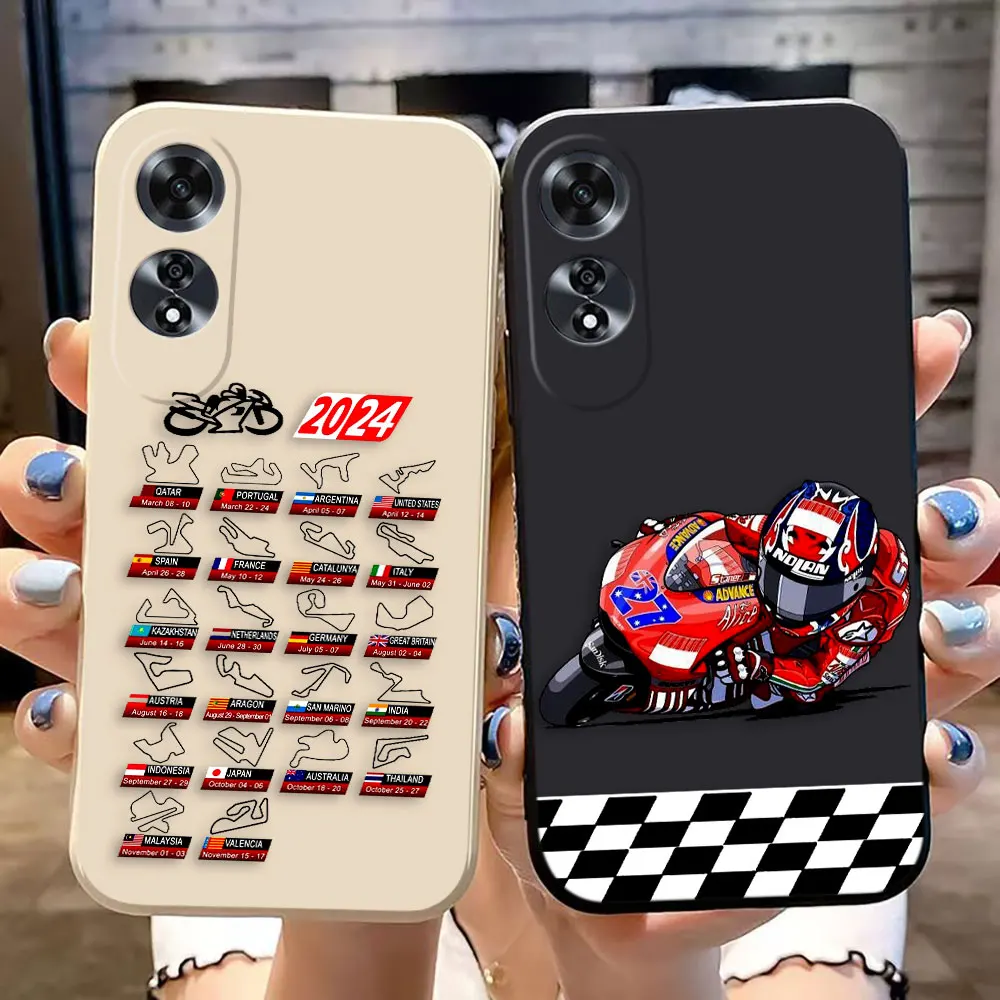 M-Moto 2024 Motorcycle  Phone Case For OPPO A9 A15 A15S A17 A31 A38 A53 A53S A32 A54 A57 A60 A74 A78 A91 A92 A93 A94 A98 Case