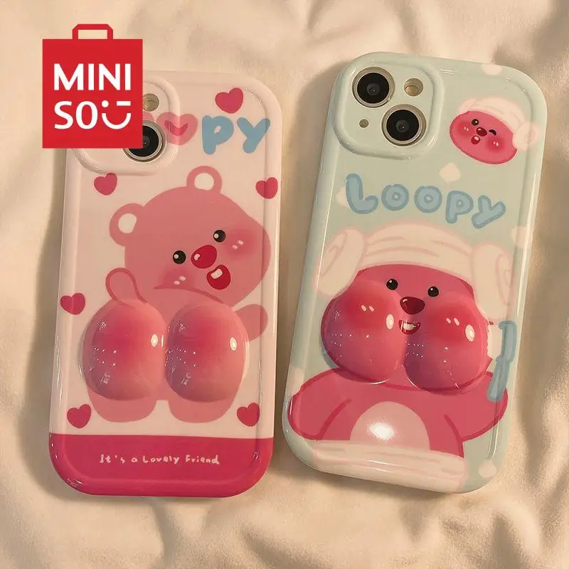 

Kawaii Loopy Iphone Phone Case Cute Cartoonsilica Gel All Inclusive Couple Iphone14 13Promax Decompression Phone Case Gifts