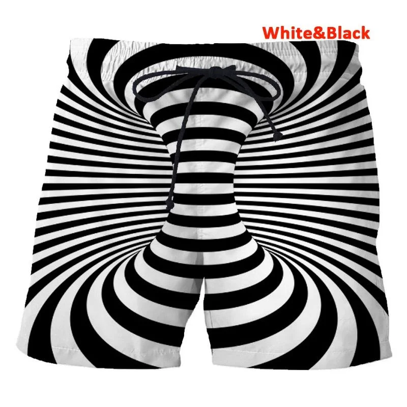 2023 New fashion lovers 3D printed personalized men/women 8 style Blue Vertigo and colorful Vertigo Hypnotic men/women Shorts