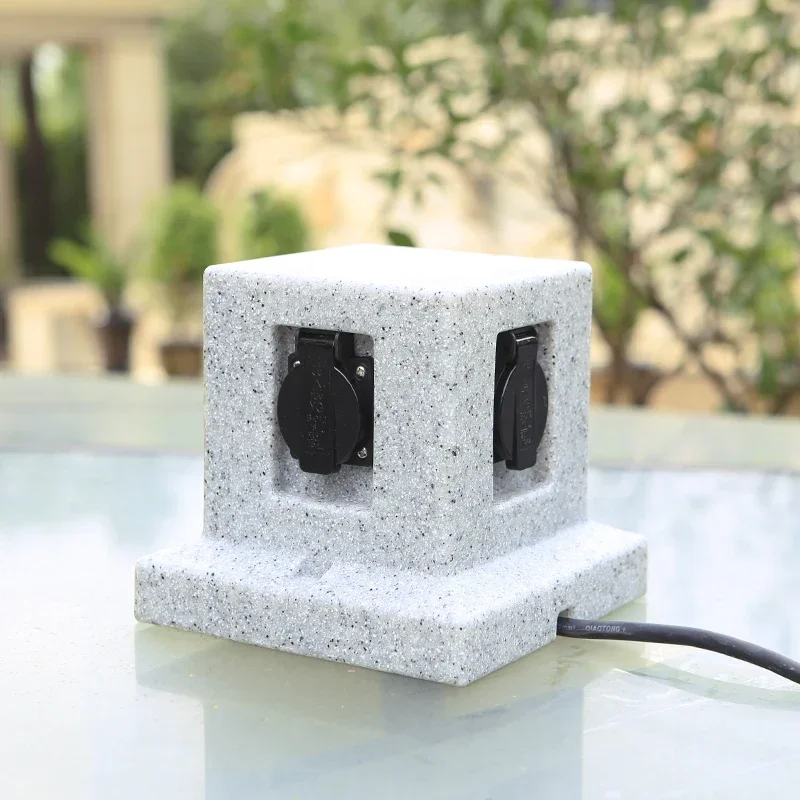 Outdoor Waterproof Socket Box Household Timing Open-Mounted 4kg Resin Waterproof Box New Energy Tram Charging Pile