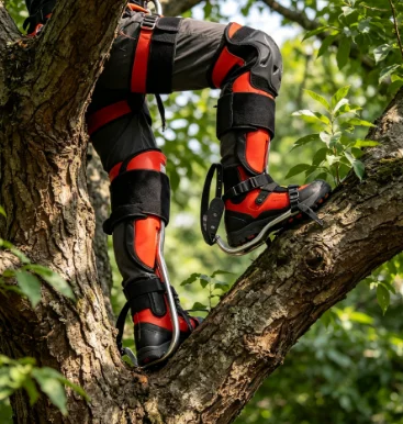 Anti‑Slip Tree Climbing Tool Aluminum Alloy Foot Buckle for Fruit Picking