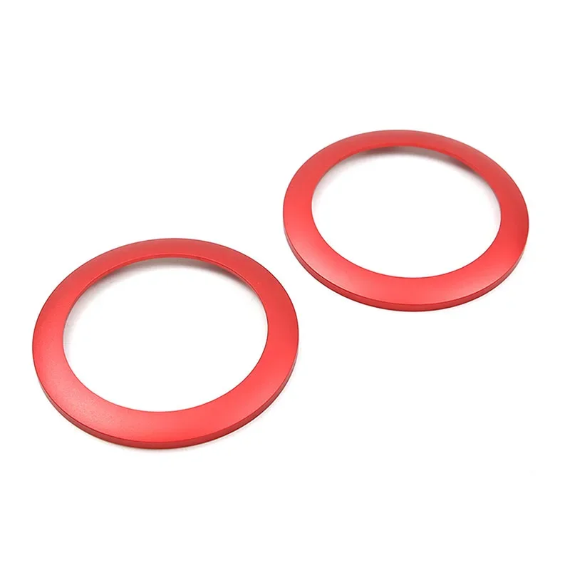 Red Aluminum Car Dashboard Air Condition Outlet Vent Ring Trim For Ineos Grenadier 2020-2024 Decorative Cover Accessories Kit