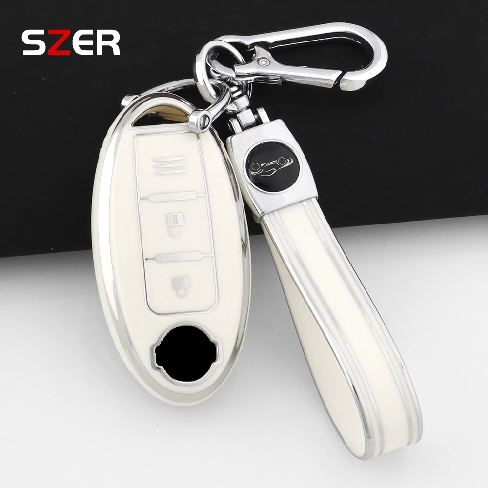 3 Buttons For Nissan Qashqai Juke J10 J11 X-Trail T32 T31 Kicks Tiida Pathfinder Note TPU Car Remote Key Case Cover Shell Fob