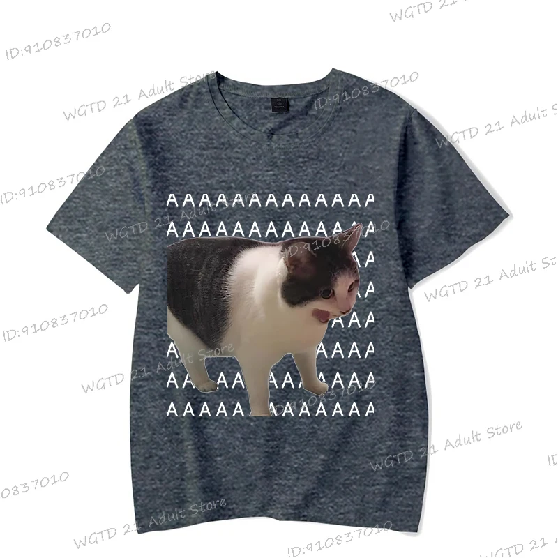 مضحك AAA القط ثلاثية الأبعاد طباعة الرجال تي شيرت غير رسمي Harajuku الهبي ميمي الحيوان الشارع الشهير الجولة الرقبة النساء الرجال موضة القط تي شيرت