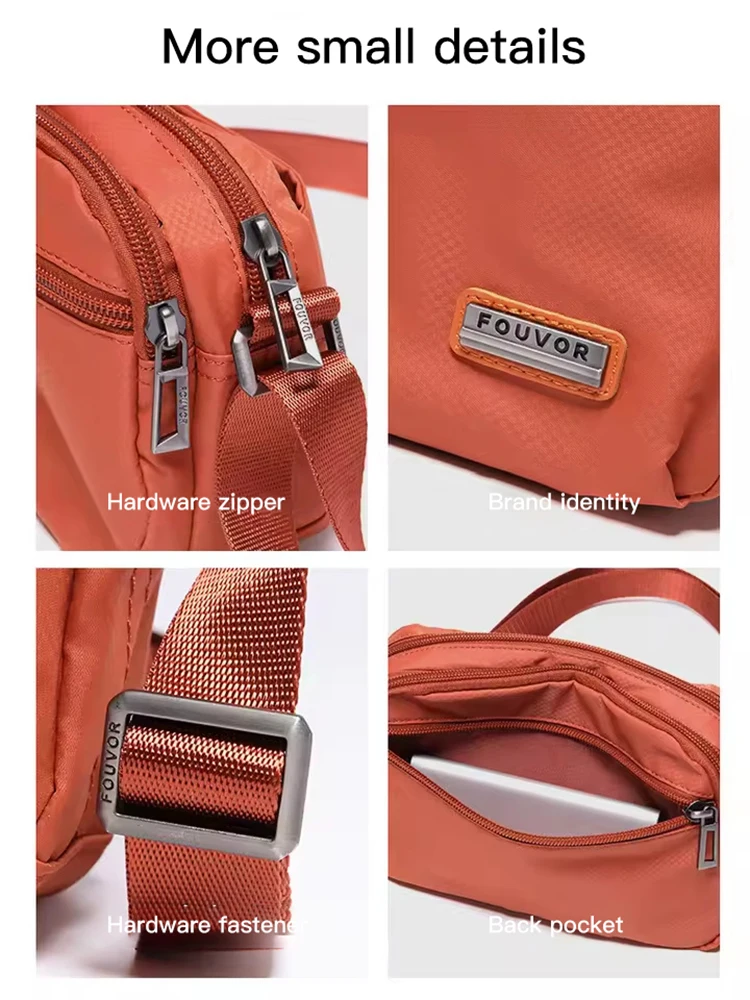 EPOL متعدد الطبقات حقائب كروسبودي النايلون المرأة حقيبة أكسفورد القماش حقائب كتف خفيفة الوزن حقيبة صغيرة حقائب من القماش الإناث 2961-11