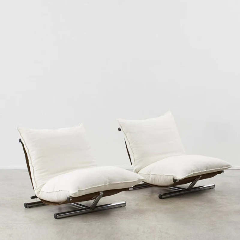 

Italian minimalist single sofa chair living room lazy leisure chair designer creative hotel foyer reception chair
