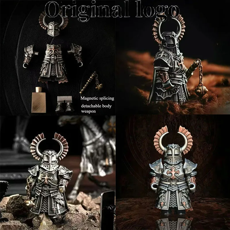 

Original Logo 2026 New Magnet Crusader Ornament Desktop Decoration Copper Pendant Handle Figurine Cultural And Creative Souvenir