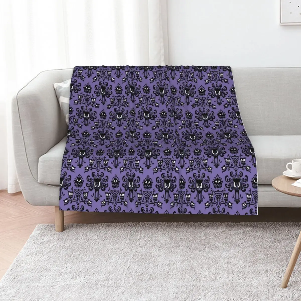 Haunted Mansion Wallpaper Throw Blanket for sofa christmas decoration funny gift Plaid sofa bed Luxury Thicken Blankets