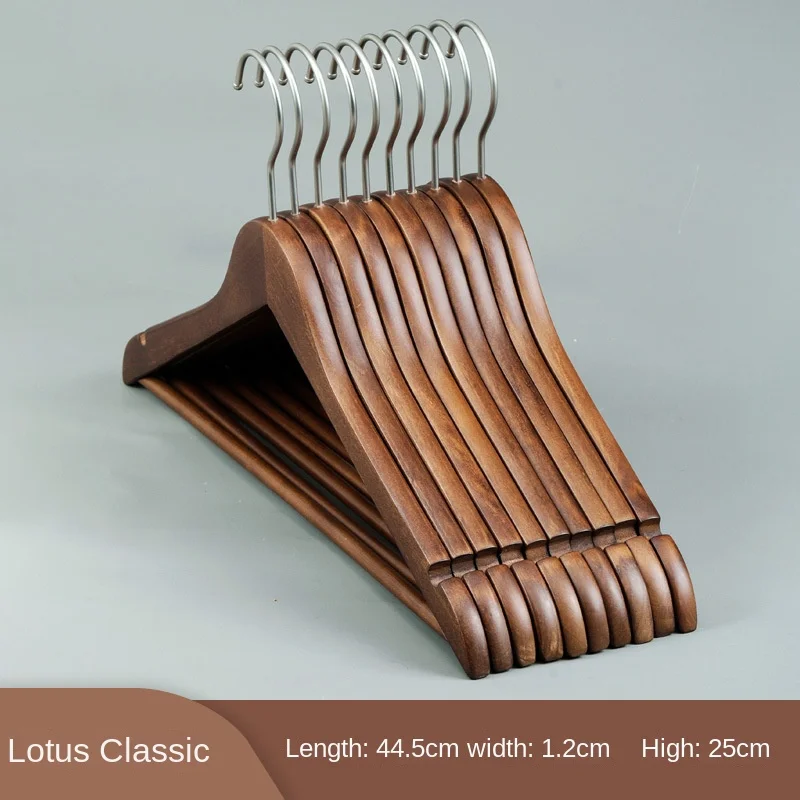 Solid Wood Thickened Clothes Hanger, Wide Shoulder, Non-slip, Non-slip, Home Shirt, Suit Hanger, Wooden Clothes Hanger