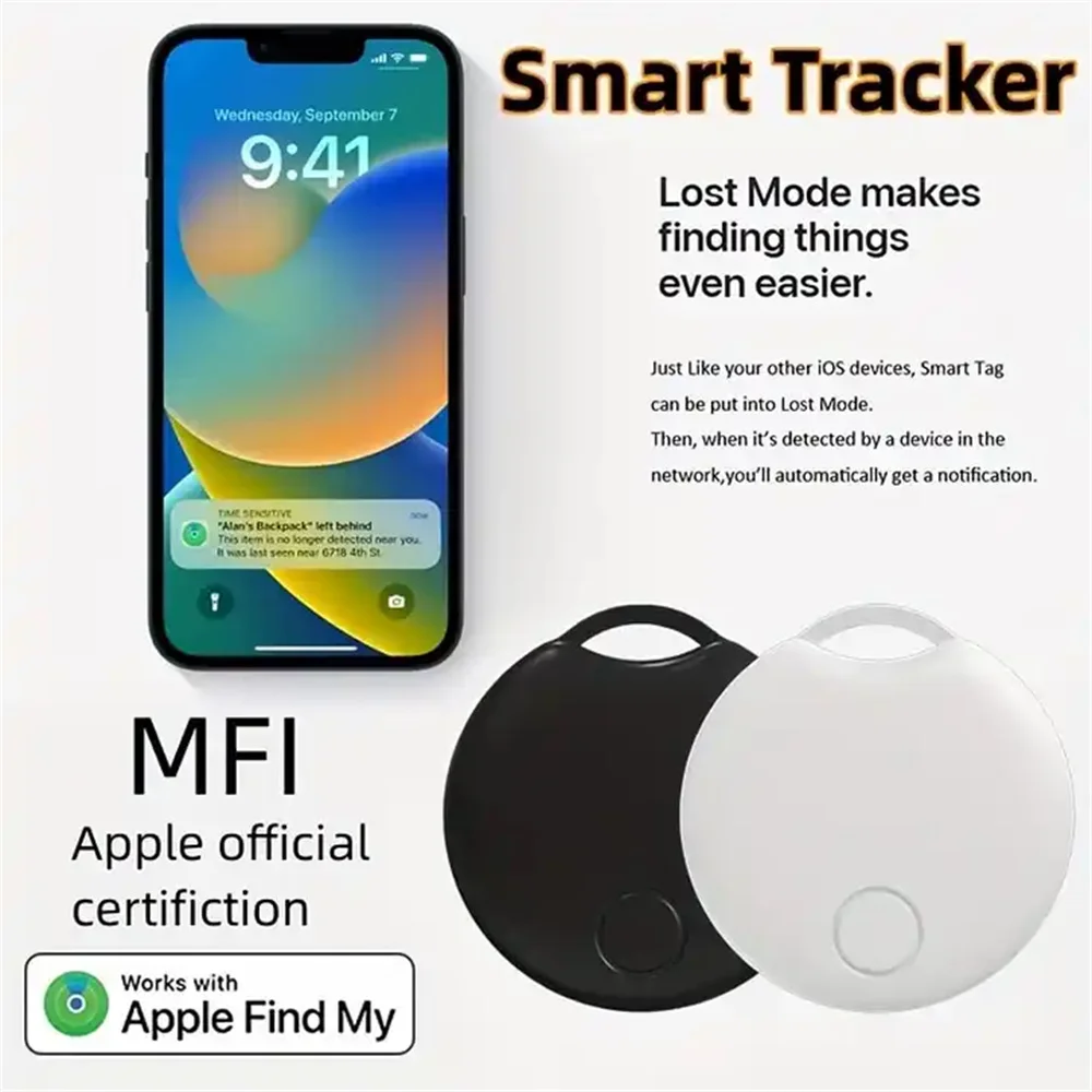 Airtag GPS Tracker Mini Smart Locator Real Time Tracking Device Micro Pet Tracker No Sim Card Long Distance Locator