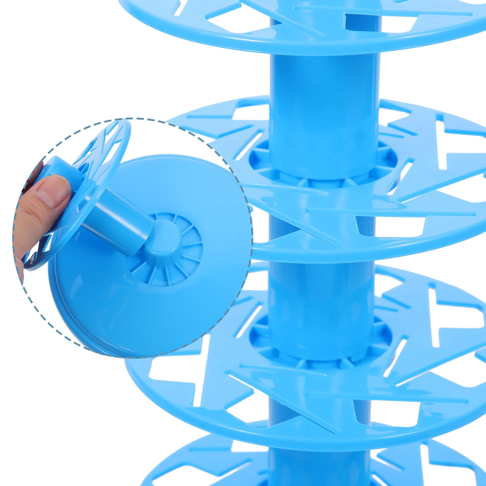 2 قطعة قاعدة عرض مصاصة متعددة الطبقات PP قابلة لإعادة الاستخدام المدمجة المحمولة الطرف الديكور حامل المصاصة حامل عصا الحلوى #6