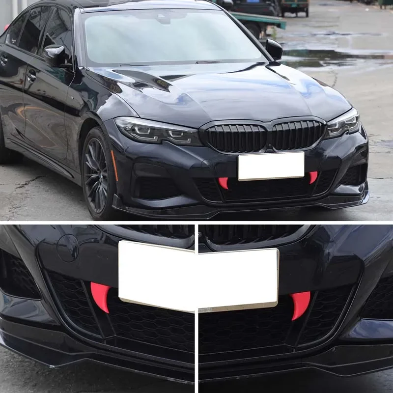 

For Mazda MX-5 ND 2016 + ABS Plastic Car Front Grille Small Tiger Teeth Trimming Decoration Exterior Modification Accessories