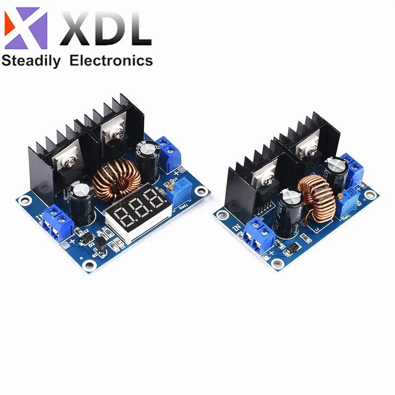 MH-ET LIVE LED Voltmeter PWM Adjustable 4-36V To 1.25-36V Step-Down Board Module XL4016 8A 200W DC-DC Power drop Module