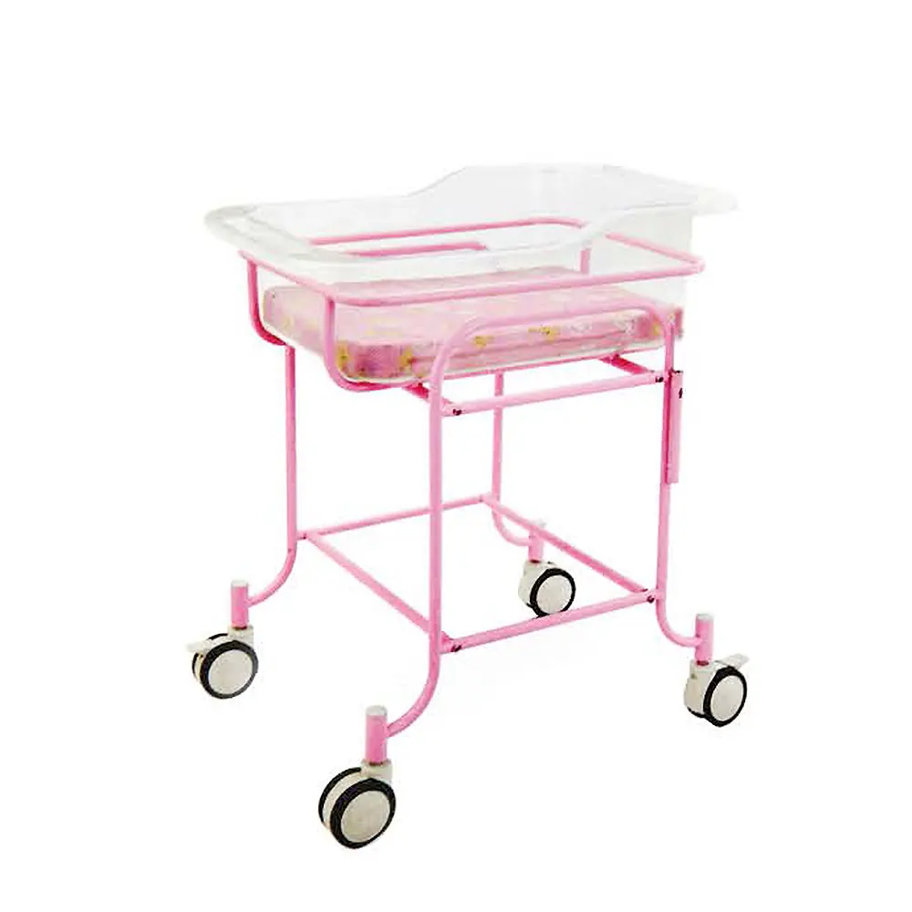 

Hospital Stainless Steel Portable Newborn Baby Cot infant Bed Pediatric Bed Medical Beds For Kids