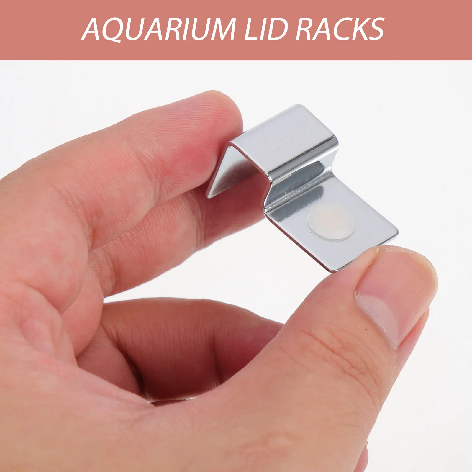 

4 Pcs Fish Tank Support Bracket Stainless Steel Durable Aquarium Lid Holder Clips Glass Fish Mouth Rack Practical Hardware
