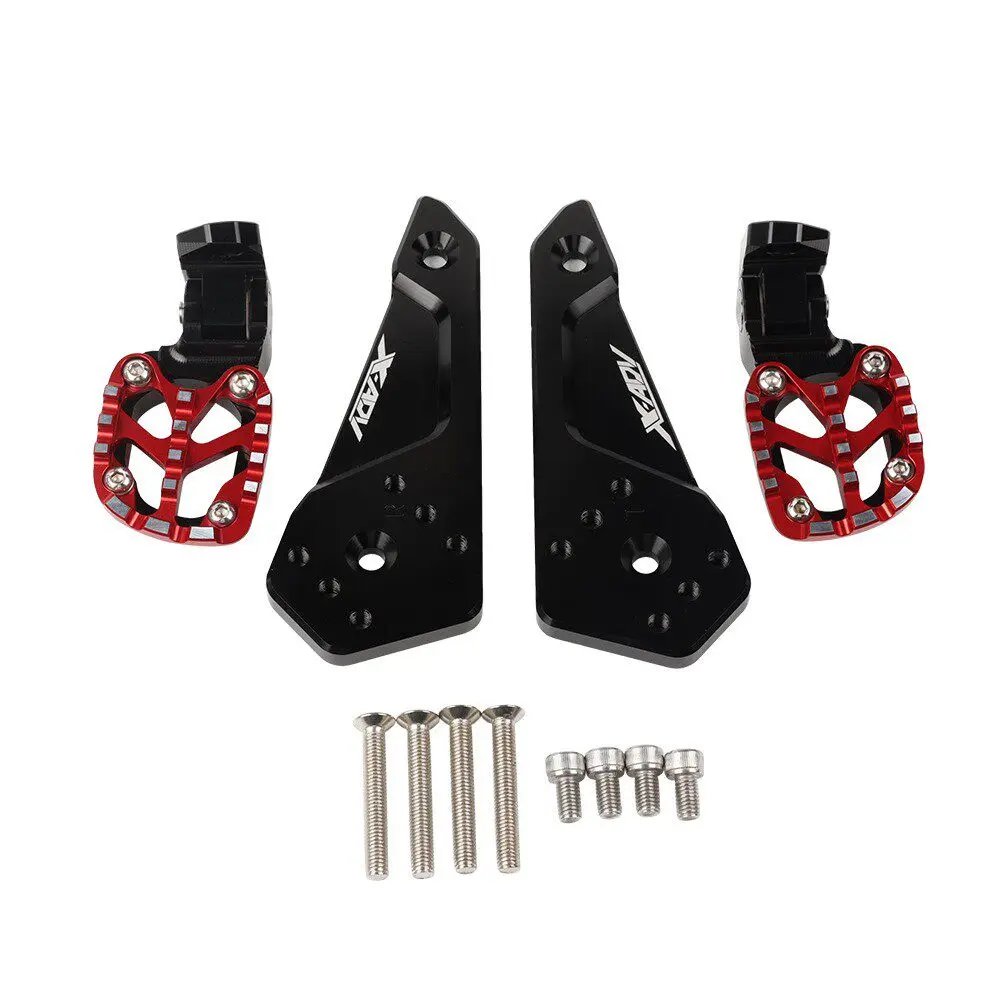 For HONDA X-ADV 750 XADV750 2021 - 2025 Aluminum Alloy Rear Passenger Foot Pegs Rests Pedals Anti-Slip Motorcycle Accessories