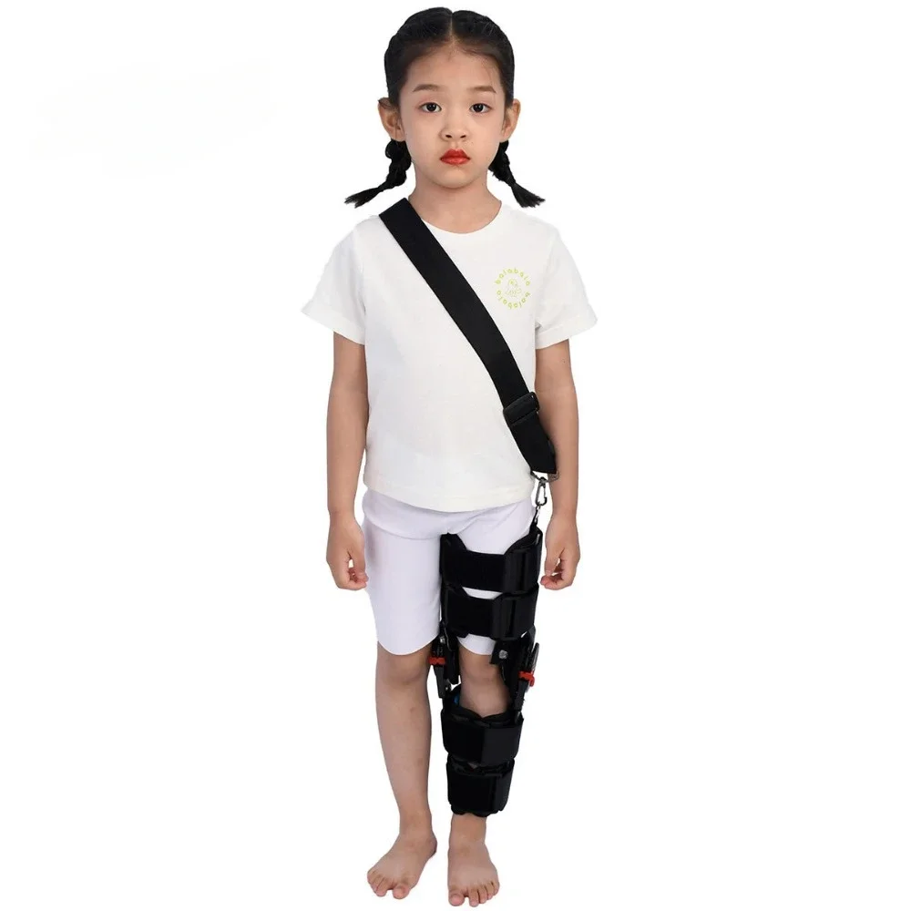 Adjustable Children's Knee Fixation Supports Sport Injury Splint Knee Brace Hinged Stabilizer Medical Recovery Supports Ligament