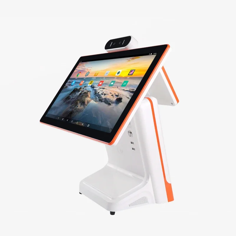 

In stock Dual Touch Screen Windows/android Pos All in One Cashier Equipment Pos System Pos Terminal for Supermarket