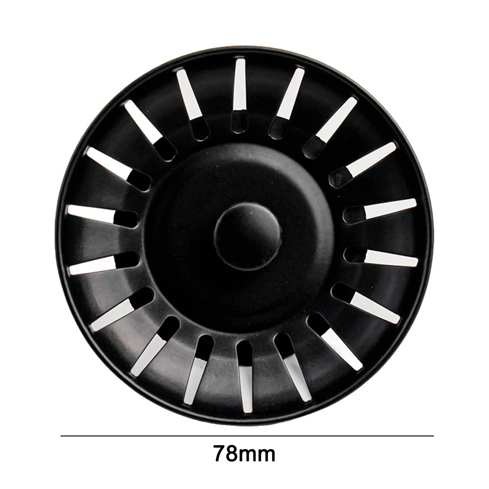 

Easy To Clean Hole Blockages Replacement Black Black Kitchen Sink Simple Stem Ball Design Drain Waste Sink Replacement