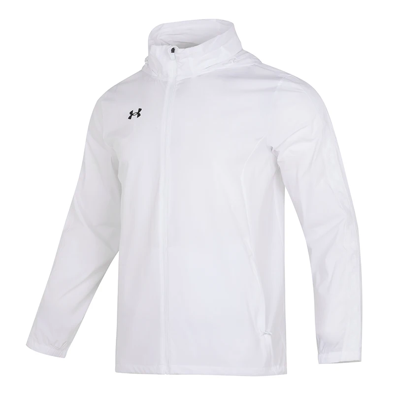 

Under Armor Jacket for Men and Women, Summer Thin Running Fitness Sun Protection Hooded Woven Jacket 22500408-100