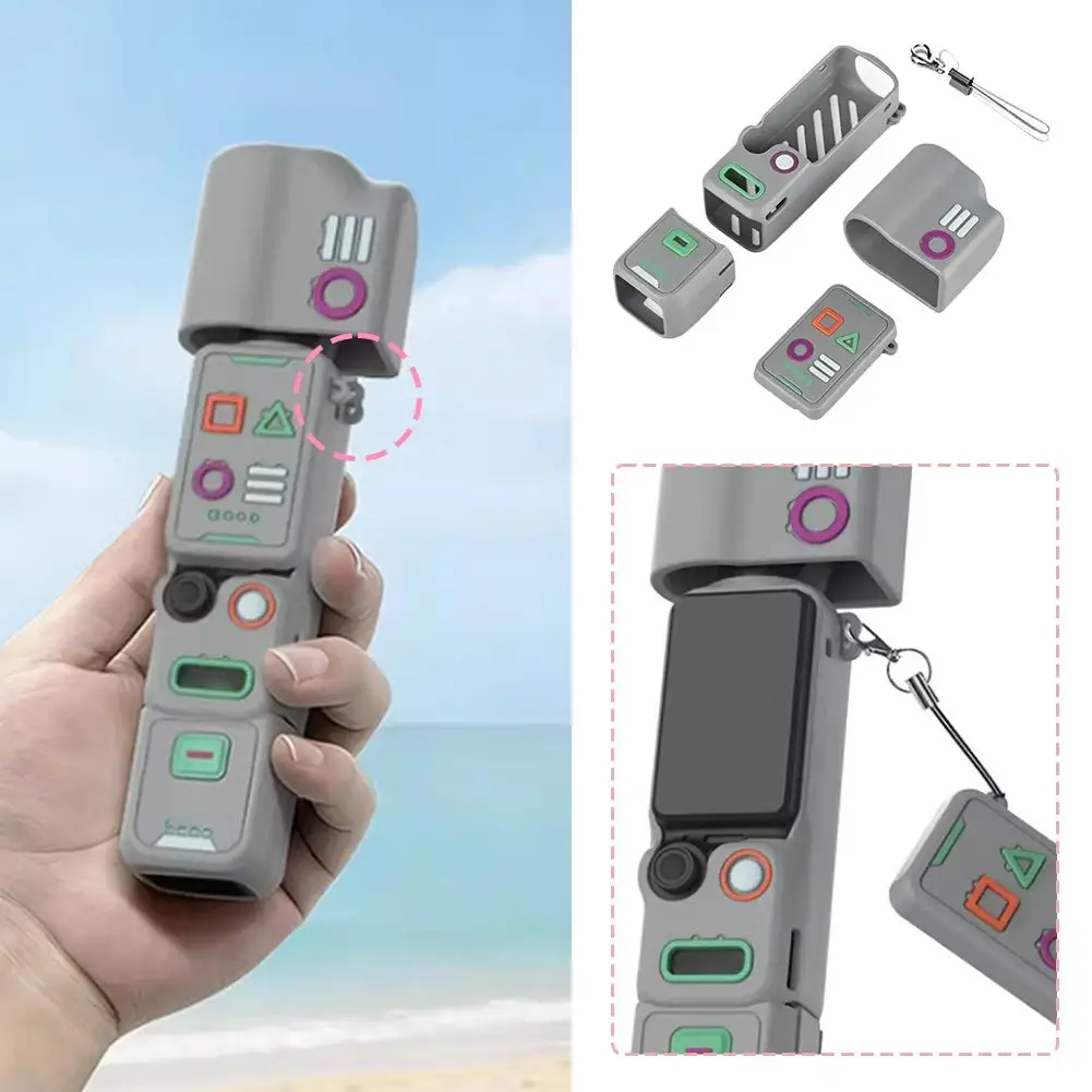 

Shockproof Full Protection Kit for DJI Osmo Pocket 4 Silicone Body Case Lens Cover Full Protection Accessories Kit for Pocket 4