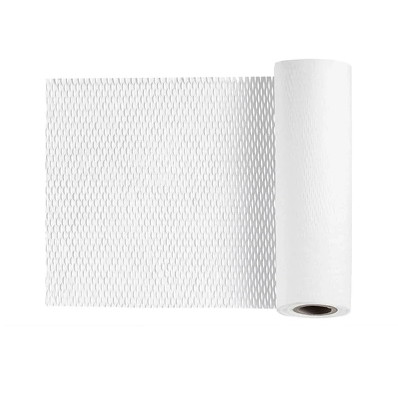 Papel de panal blanco para transporte, regalos, colisión amortiguadora, aislamiento acústico, rendimiento térmico, promoción, 30cm x 10m