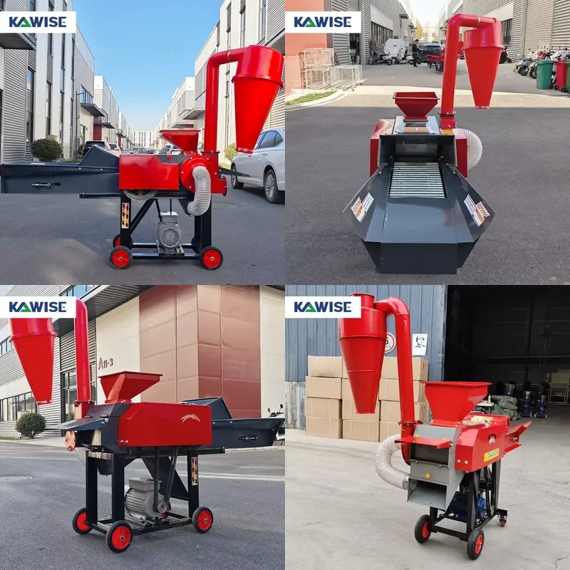 Electric Forage Chopper Grain Crusher Chaff Cutter Grinder for Farm Poultry Pig Cattle Feed Prep