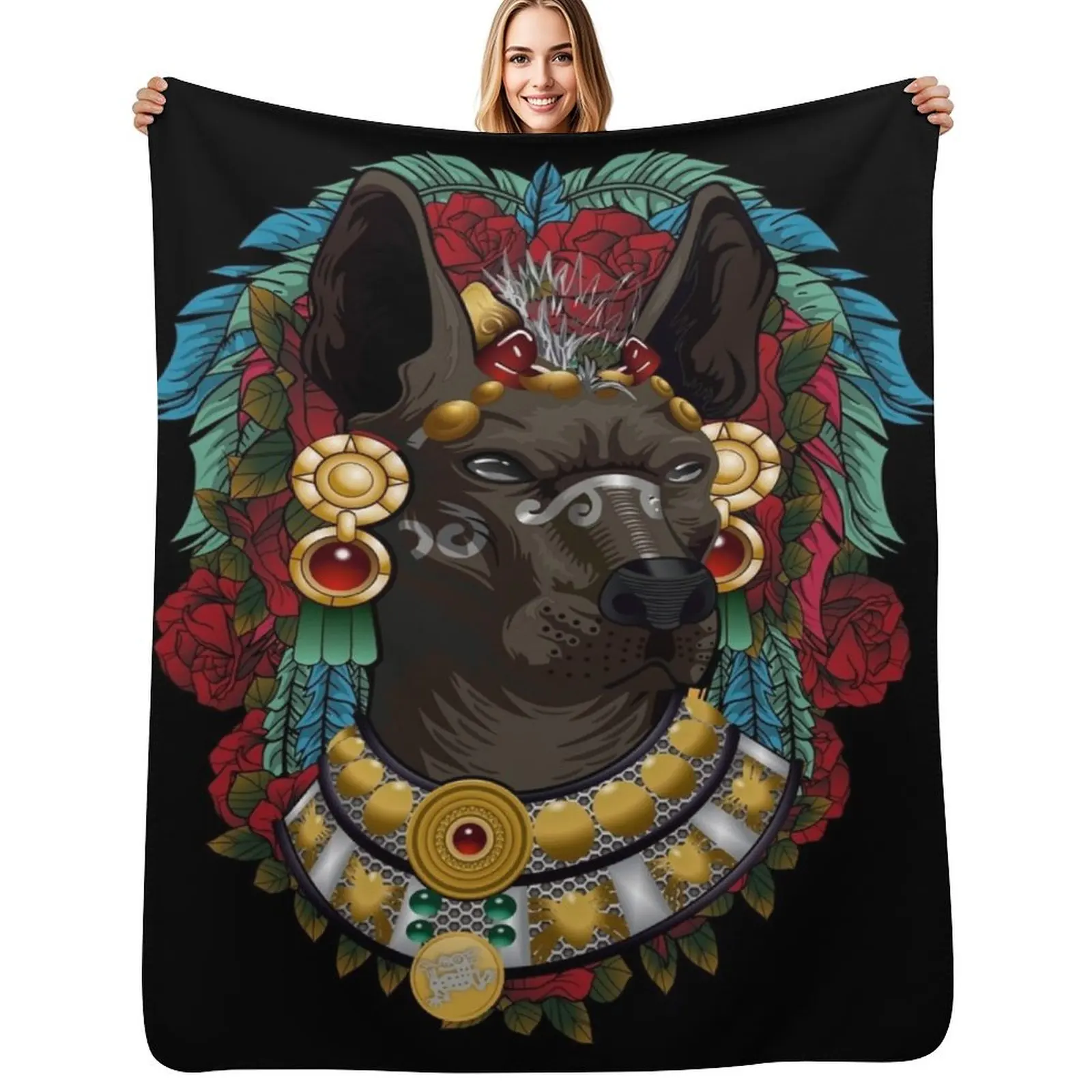 Manta Xoloitzcuintle, Manta Acogedora, Regalo de Cumpleaños para Él y Ella