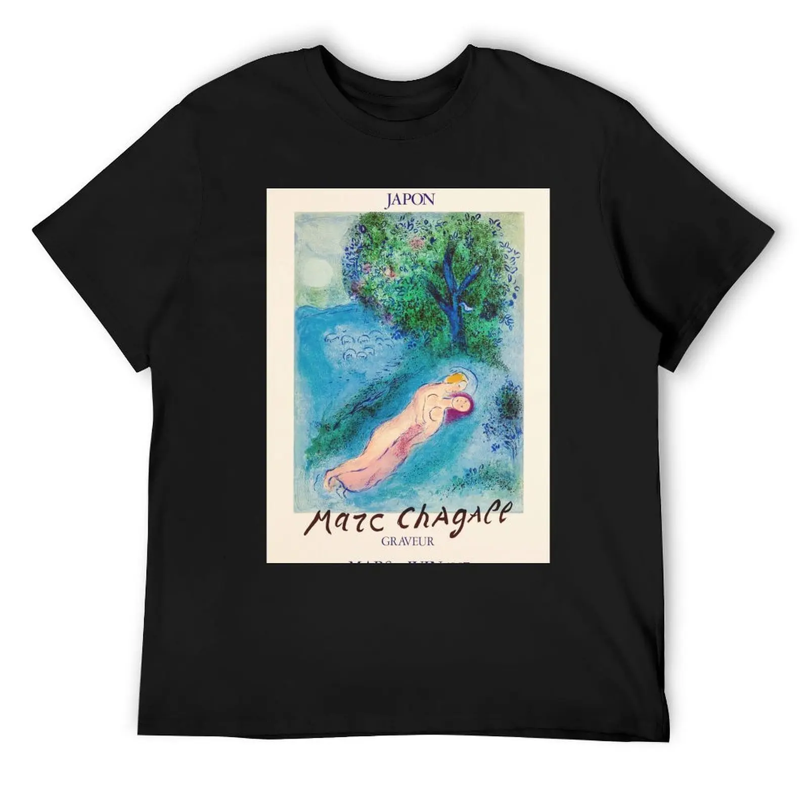 Marc Chagall - Exhibition poster Japon 1987 T-Shirt essential t shirt blacks men workout shirt