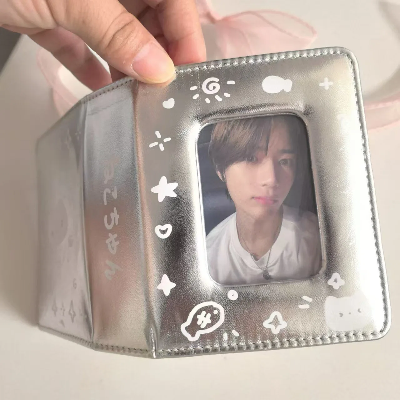 3 Inch Cute Kpop Photocard Holder Book Mini Photo Kpop Album, Hollow Kpop Binder Collector Book