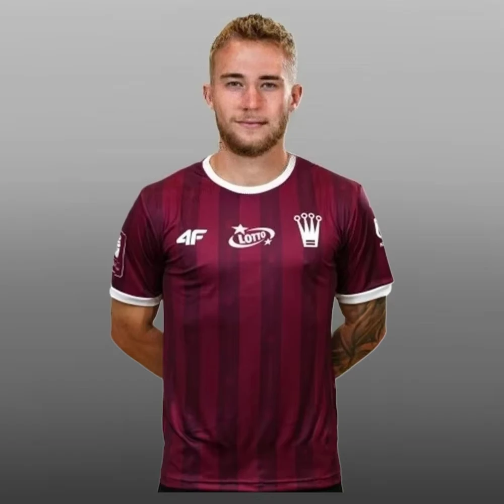 

2025 Polish Men's Football Jerseys Dry Quickly. Korona Kielce 50th Anniversary, 25-26 Adults, Children, Men, Women, Large Size