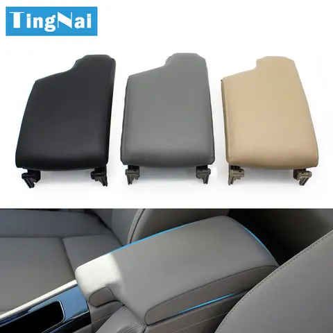 LHD 중앙 콘솔 보관함 팔걸이 케이스 가죽 커버, BMW 3 시리즈 E90 E91 E92 E93 318 320 325 328 2005-2012