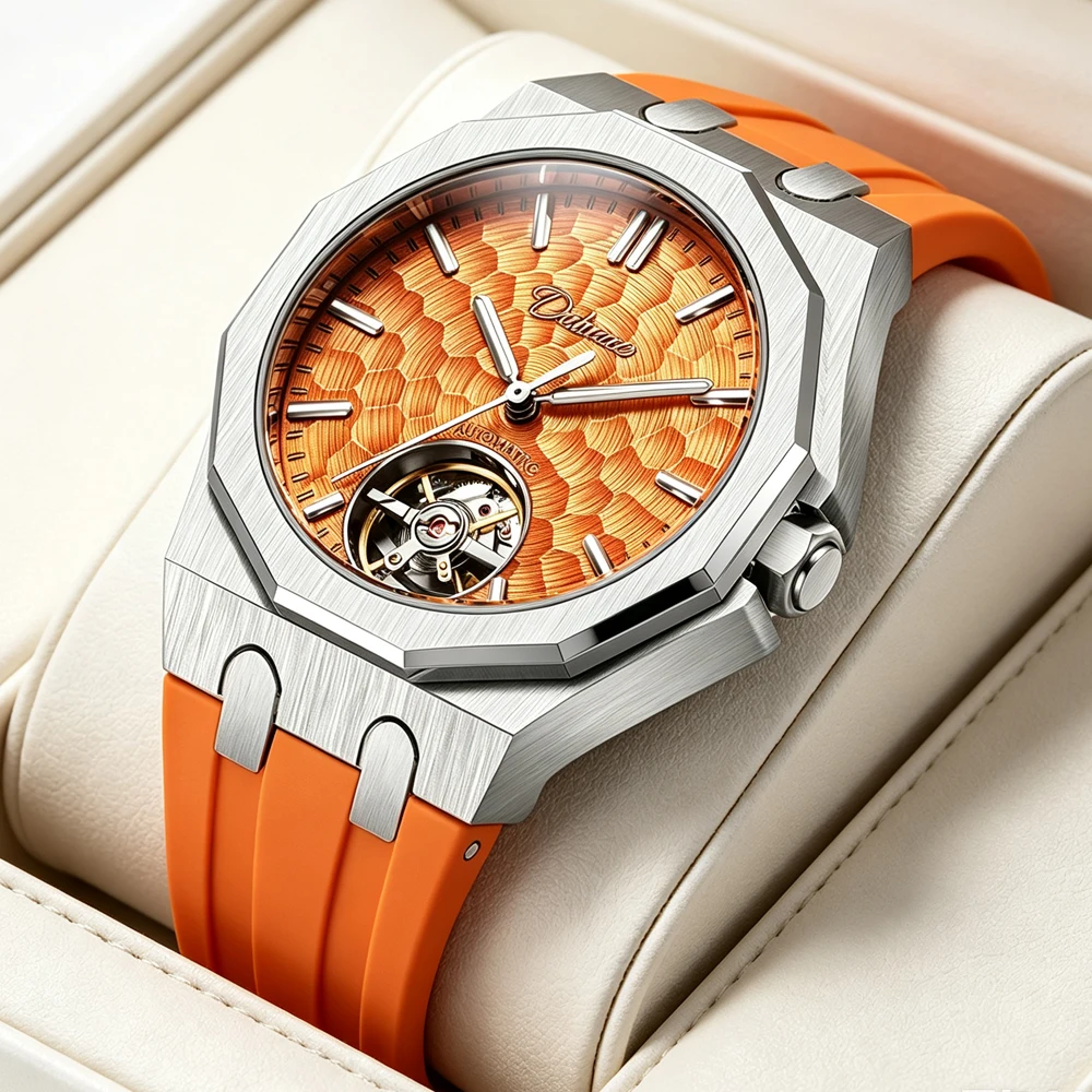 Luxury Men Automatic Watch Ora - Tourbillon Movement Watch ulasan dan harga