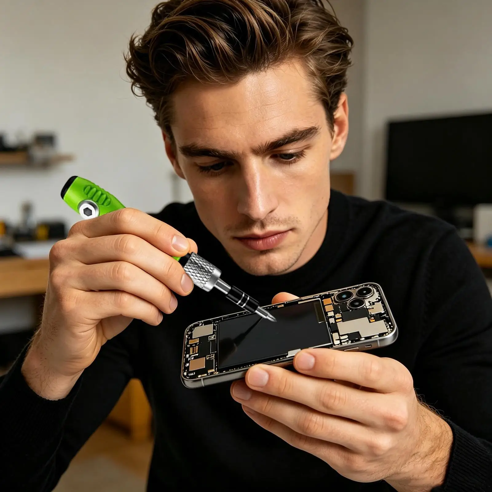 32-in-1 Manueller Präzisions-Schraubendreher-Werkzeugsatz Multifunktionales Reparaturset für Telefon-, Computer- und Elektronik-Reparaturen – Detail 3