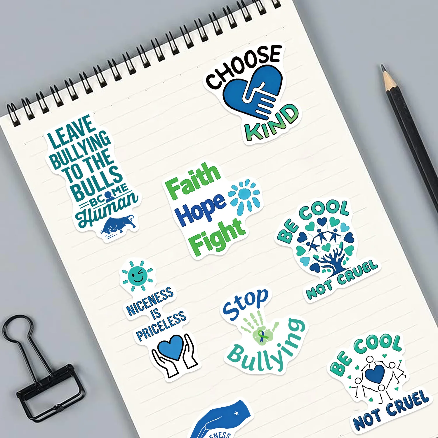 50/100PCS 만화 반대 학대 그래피티 스티커 장식용 기타 노트북 수하물 DIY 방수