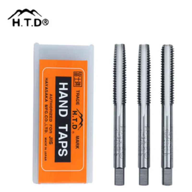 GULING 3PCS HSS M2~M30 Straight Fluted Screw Thread Tap Metric Plug Hand Taps Drill Bit Set Power Hand Tools