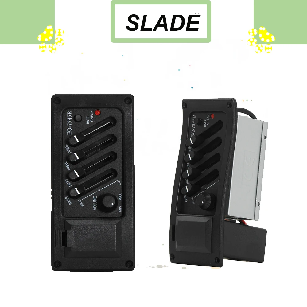 Akustische Gitarre EQ Piezo Pickup/Vorverstärker Einheit Akustische Gitarre EQ-7545R Gitarre Pickup Instrument Zubehör