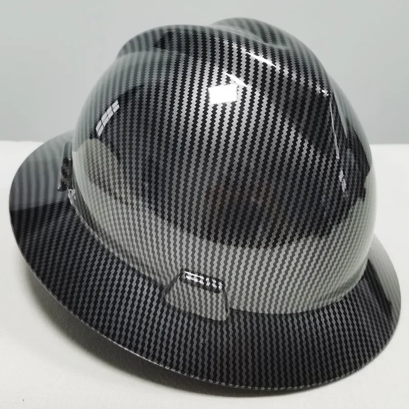 Imagem -04 - Capacete de Segurança de Design de Fibra de Carbono Chapéu de Construção Duro Alta Qualidade Equipamento de Proteção do Abs Tampão de Trabalho