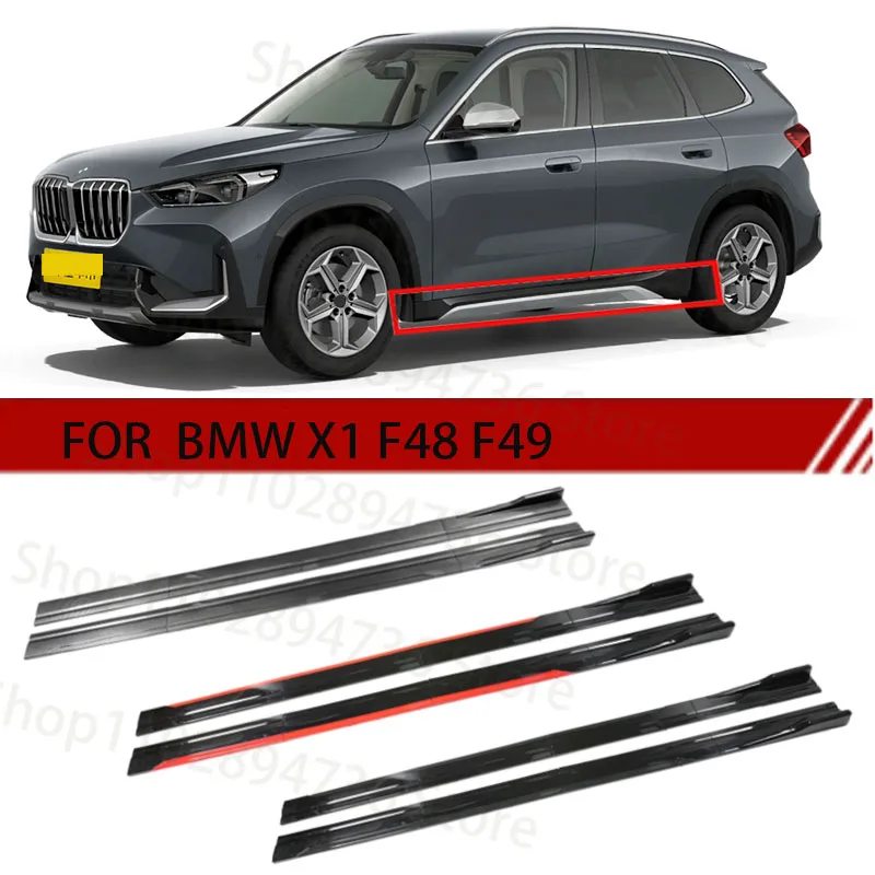 

FOR BMW X1 F48 F49 2M Car Side Skirt Extension Plate Lip Separator Bumper 2.18M Racing Side Spoiler