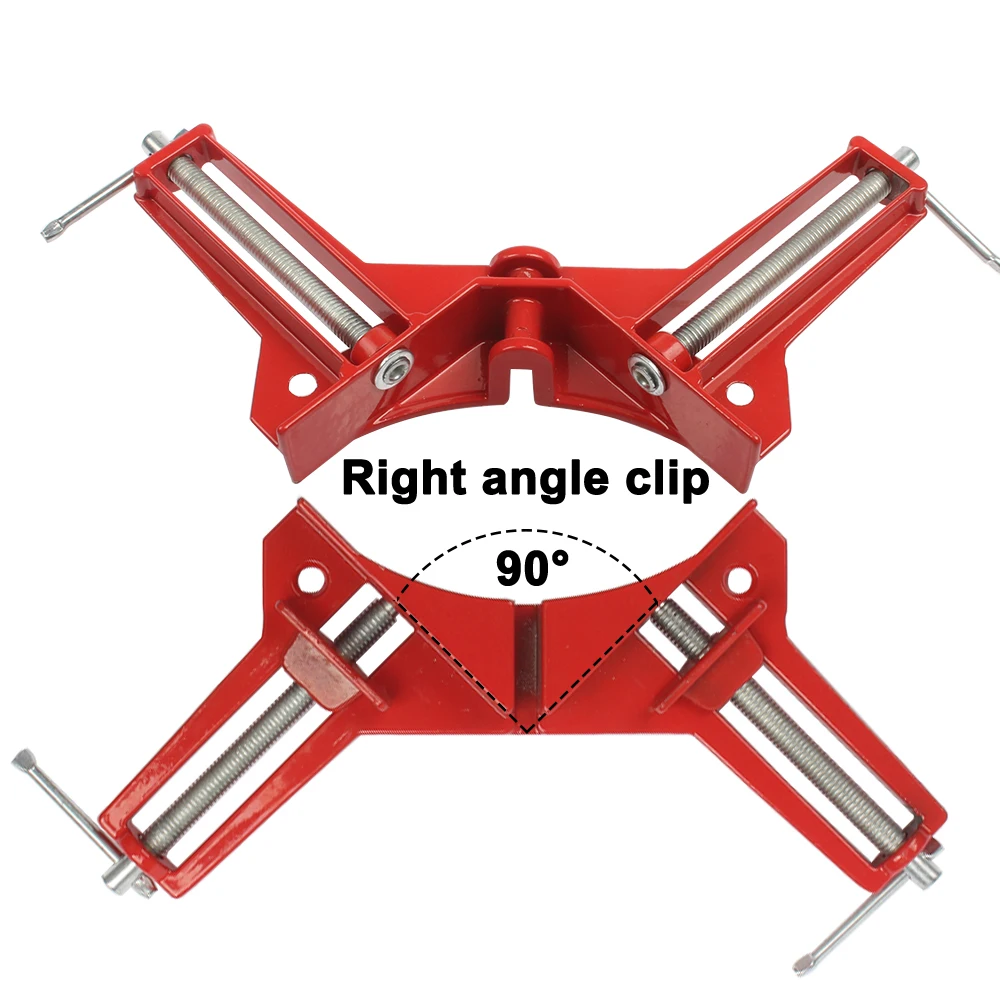 Pince d'angle droit de 90 degrés, pinces de presses de menuiserie, Clips de fixation de joint d'angle rapide pour le travail du bois, pince de sergent, outil de travail du bois